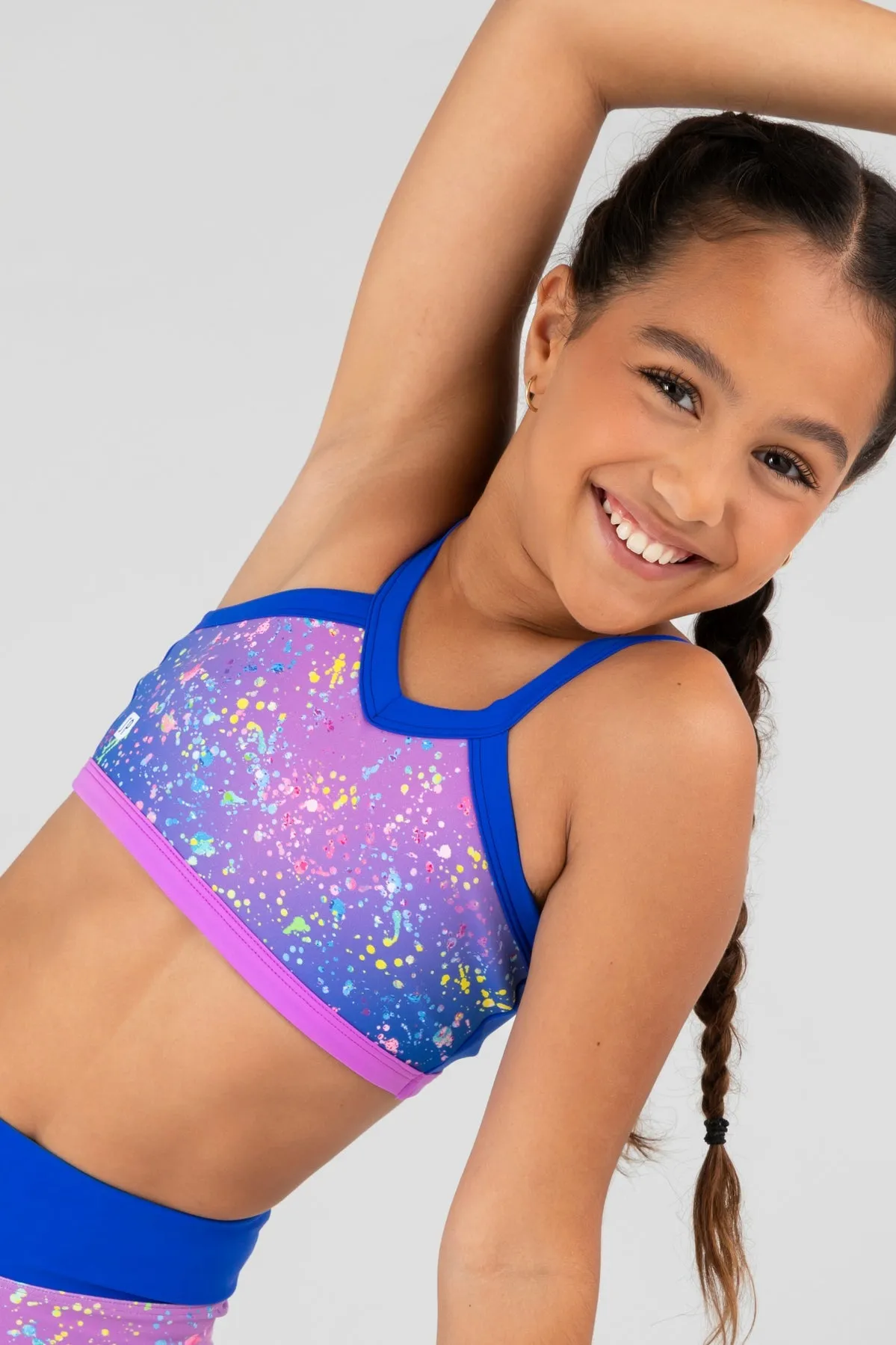 Sylvia P Rainbow City Crop Top Childs