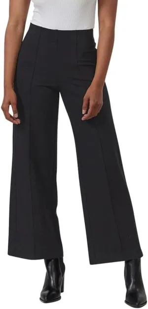 Thalian Women's Nora Ponte Pull-on Wide Leg with Pintuck High Rise Pant
