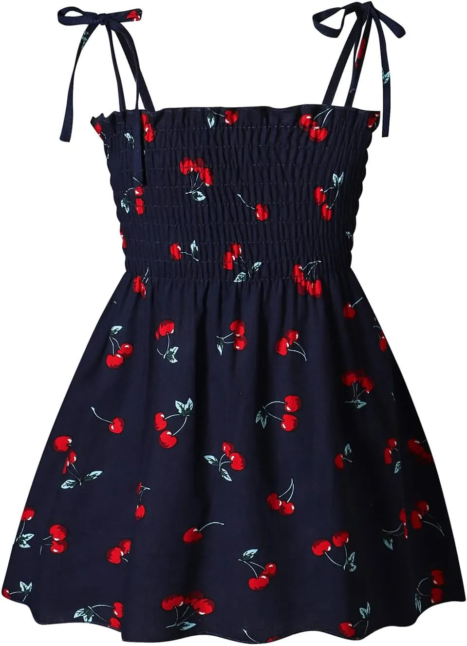 Toddler Baby Girls Summer Dress Ruffle Straps Princess Sundress Floral Printed Casual Beach Holiday Sleeveless Dress