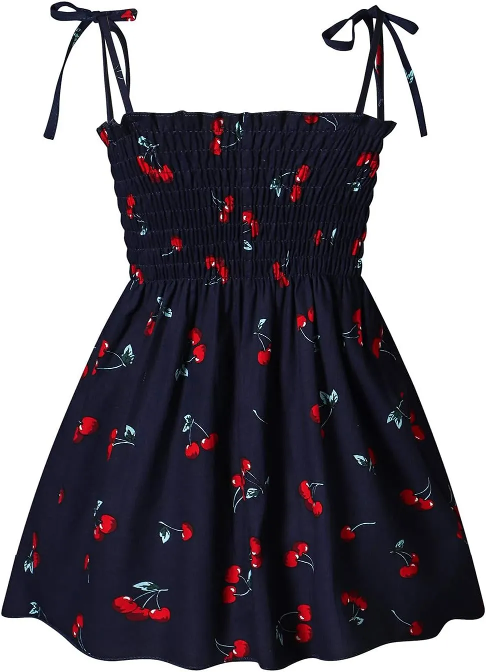 Toddler Baby Girls Summer Dress Ruffle Straps Princess Sundress Floral Printed Casual Beach Holiday Sleeveless Dress