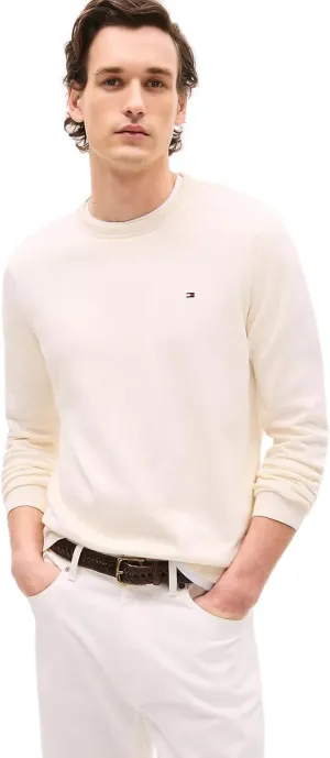 TOMMY HILFIGER Men's Signature Solid Crewneck Pullover Sweater 2025 Collection