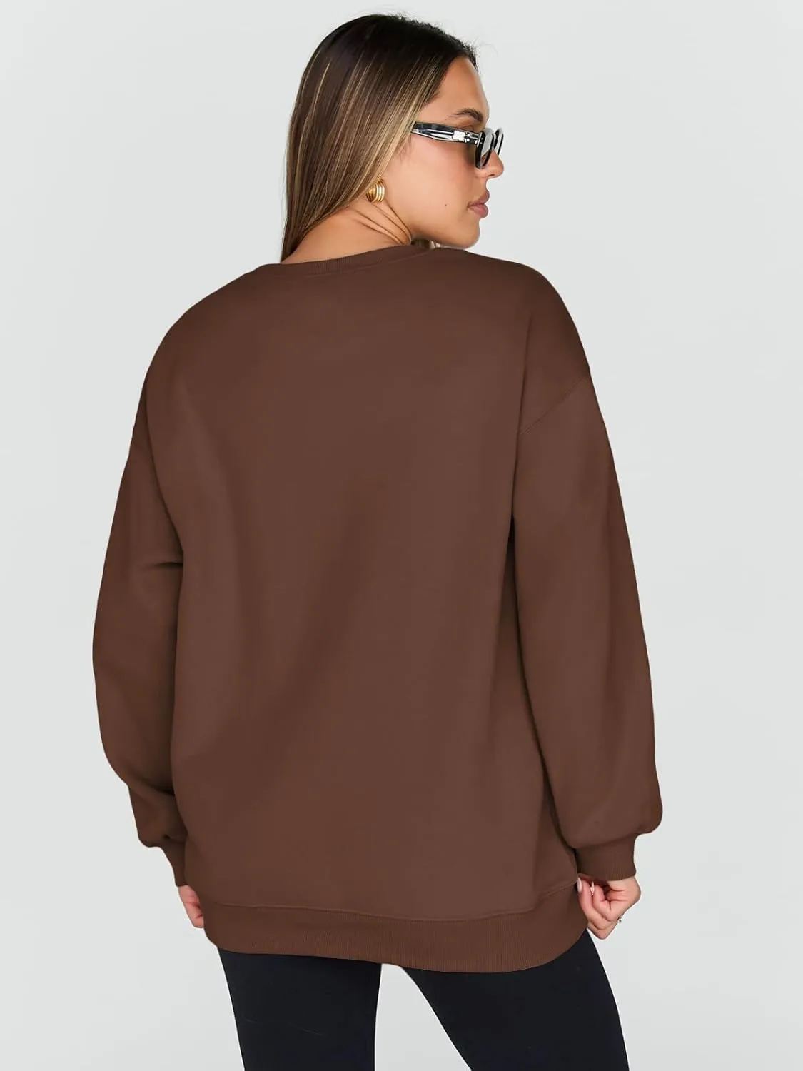 Trendy Queen Sweatshirts for Women Hoodies Oversized Crewneck Tops Sweaters Comfy Fall Winter Outfits Clothes 2025 Fashion