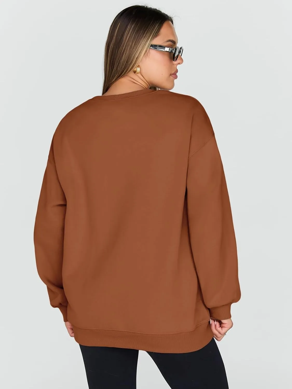 Trendy Queen Sweatshirts for Women Hoodies Oversized Crewneck Tops Sweaters Comfy Fall Winter Outfits Clothes 2025 Fashion