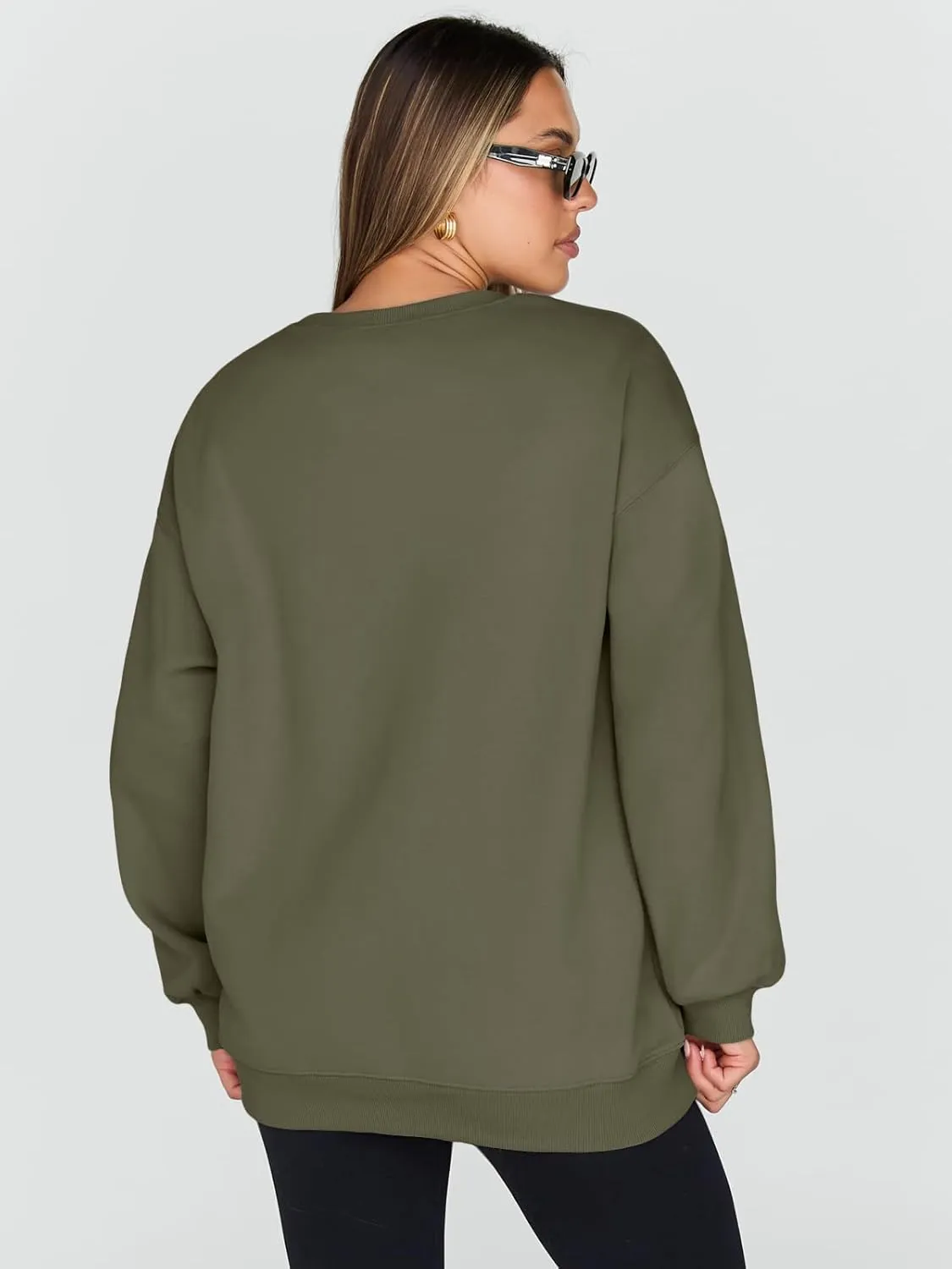 Trendy Queen Sweatshirts for Women Hoodies Oversized Crewneck Tops Sweaters Comfy Fall Winter Outfits Clothes 2025 Fashion