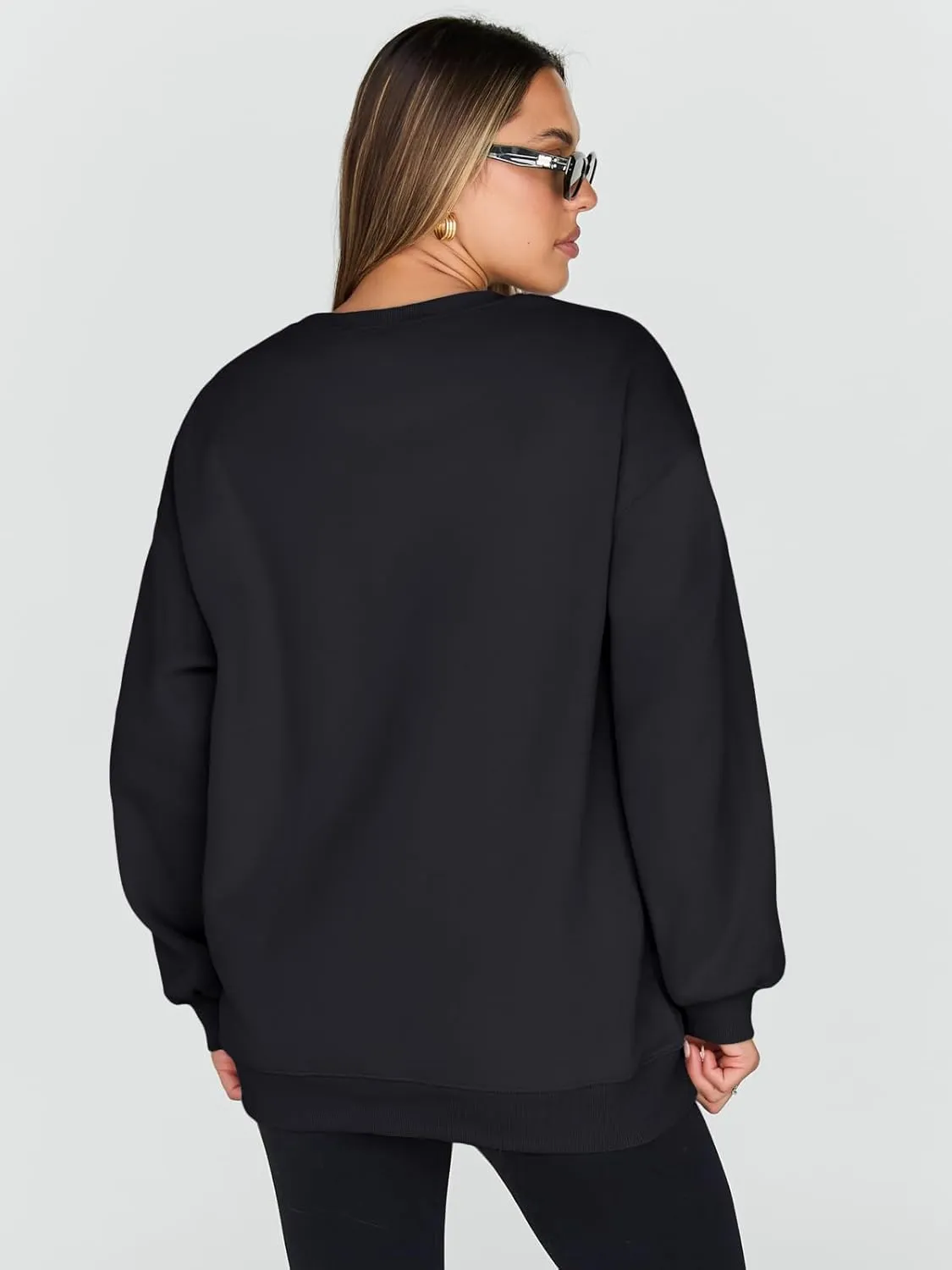 Trendy Queen Sweatshirts for Women Hoodies Oversized Crewneck Tops Sweaters Comfy Fall Winter Outfits Clothes 2025 Fashion