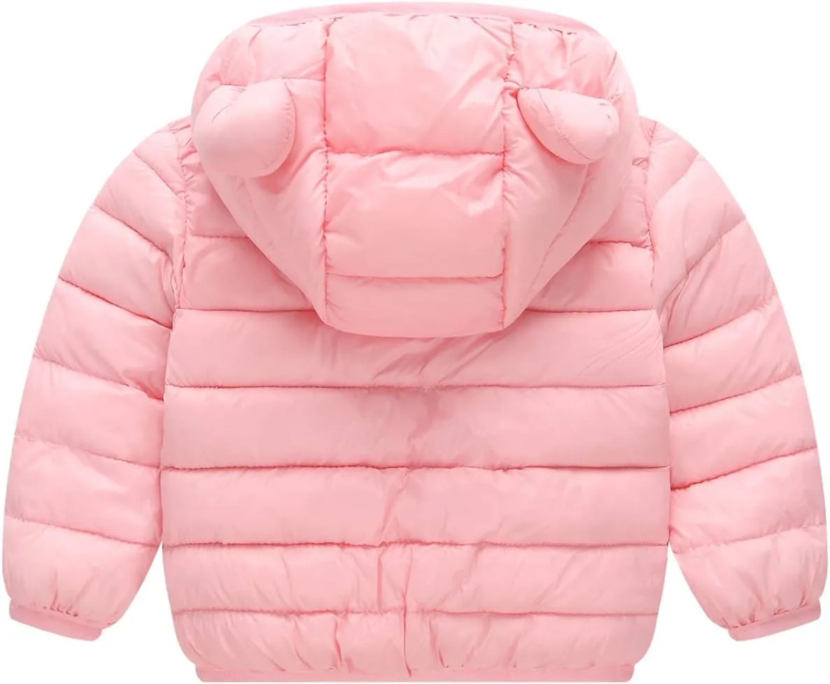 Unisex Little Boys Girls clothes Down Jacket Hoodie Coat Winter Warm Outerwear