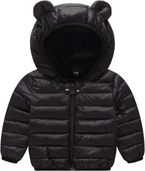 Unisex Little Boys Girls clothes Down Jacket Hoodie Coat Winter Warm Outerwear
