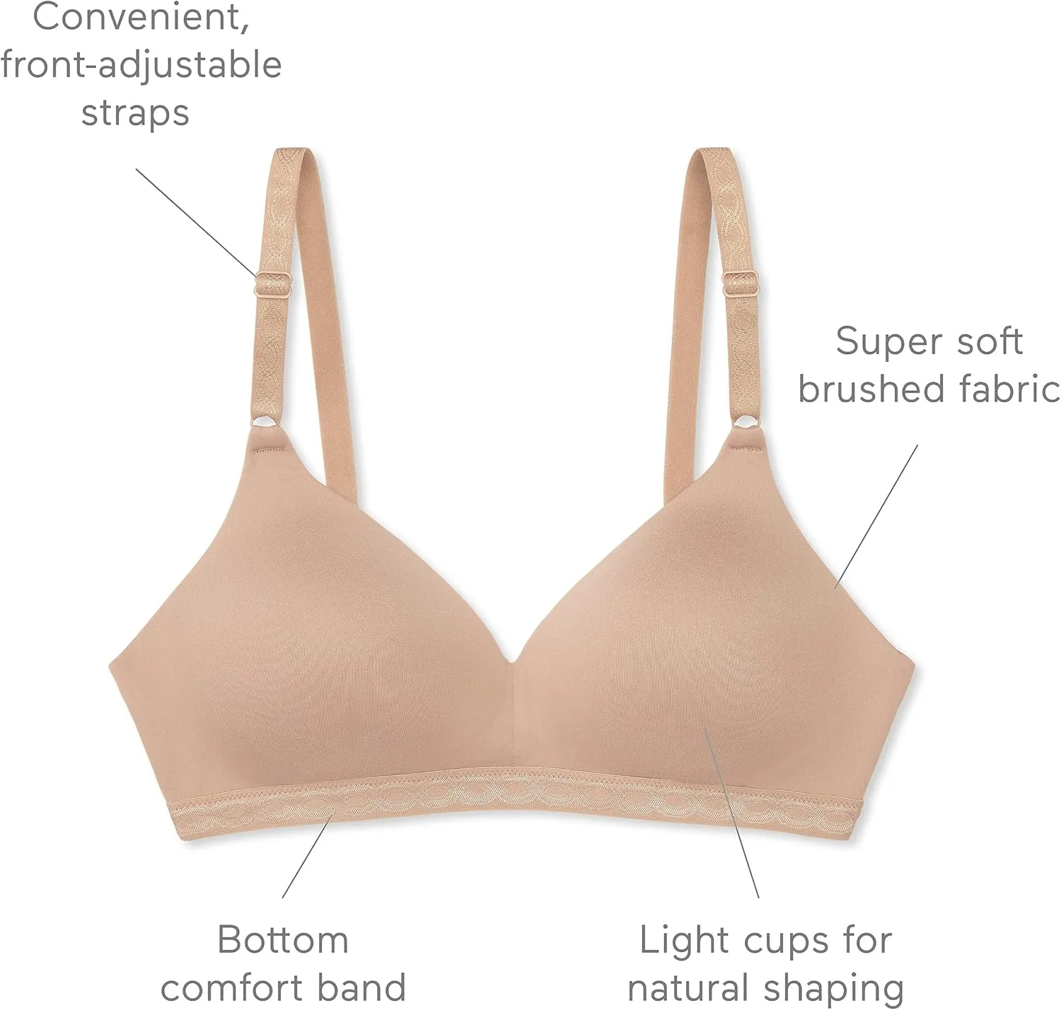 Warner's Women's Cloud 9 Super Soft Wireless Lightly Lined Comfort Bra 1269