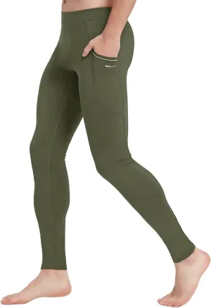 Willit Men's Active Yoga Leggings Pants Running Dance Tights with Pockets Cycling Workout Pants Quick Dry