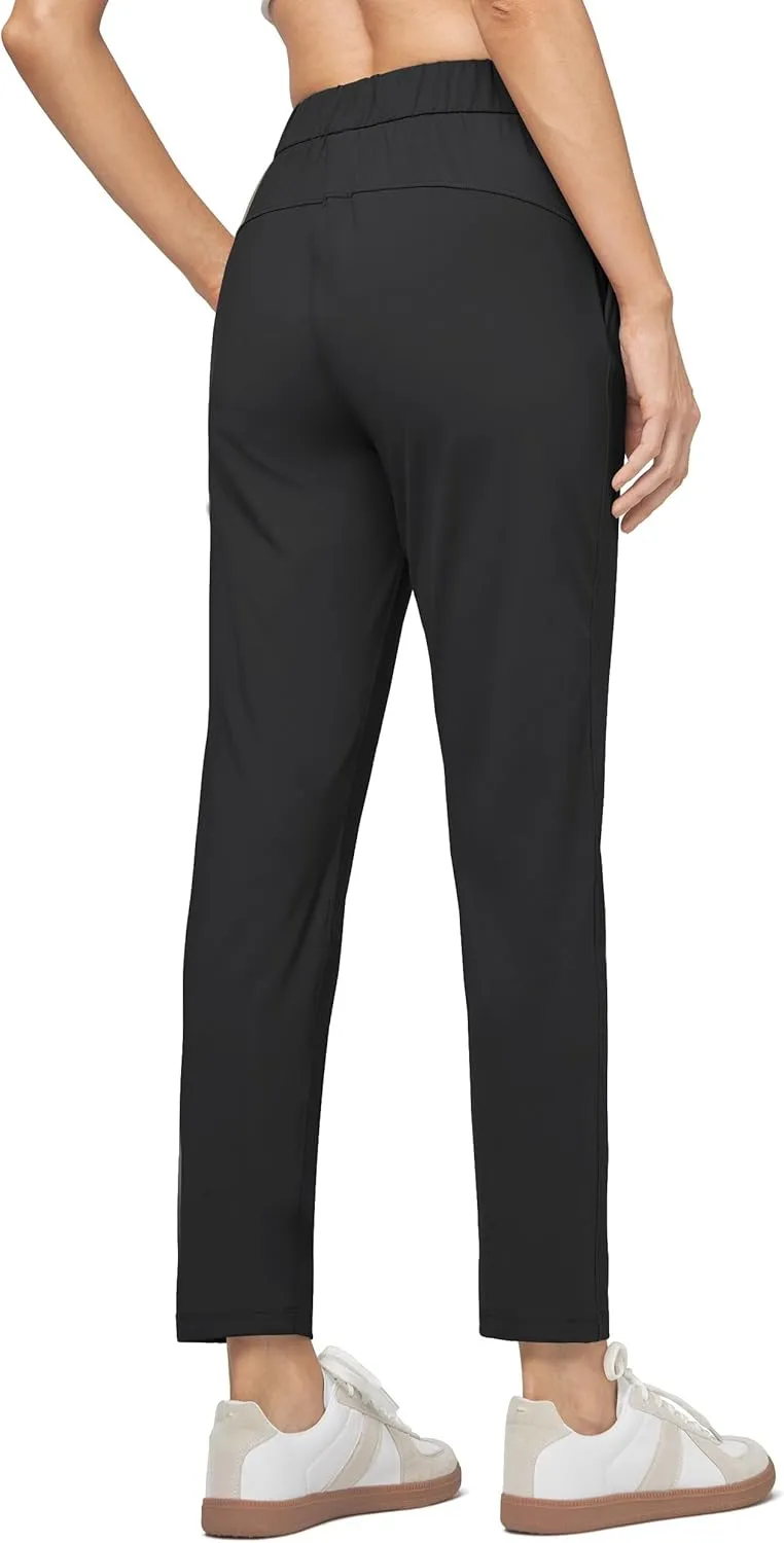 Willit Women's Golf Travel Pants Lounge Sweatpants 7/8 Athletic Pants Quick Dry On The Fly Pants