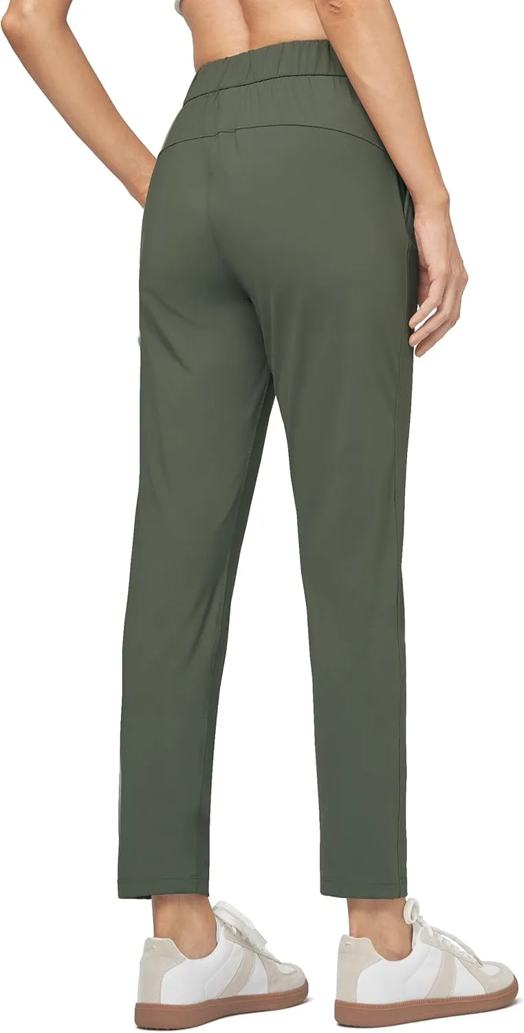 Willit Women's Golf Travel Pants Lounge Sweatpants 7/8 Athletic Pants Quick Dry On The Fly Pants
