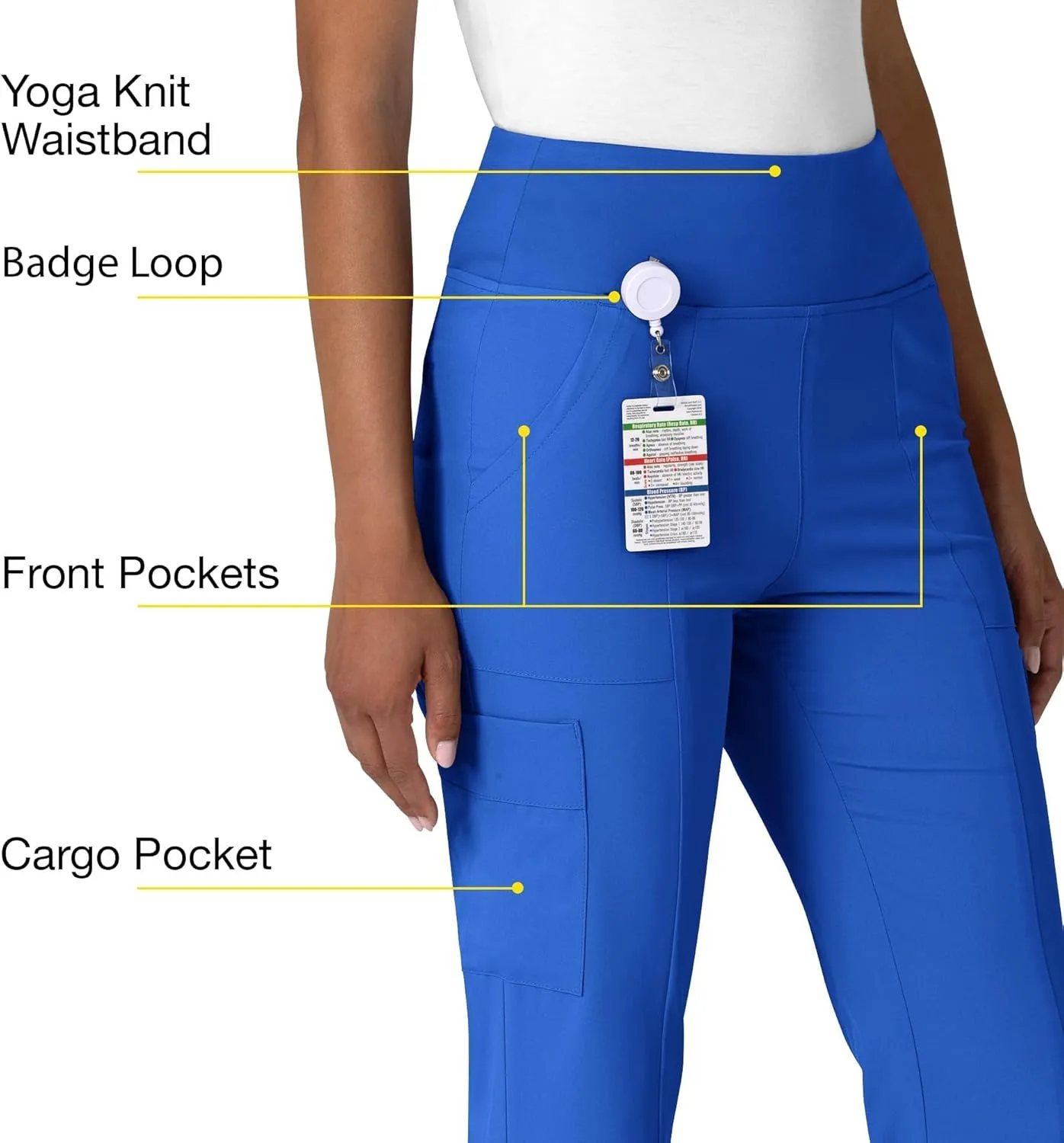 Wink Women's Cargo Flare Scrub Pant