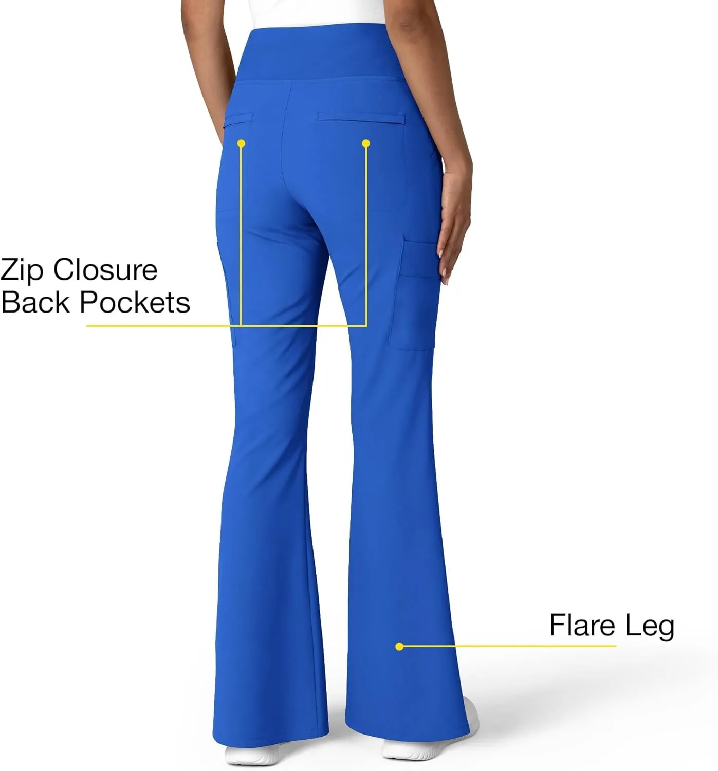 Wink Women's Cargo Flare Scrub Pant