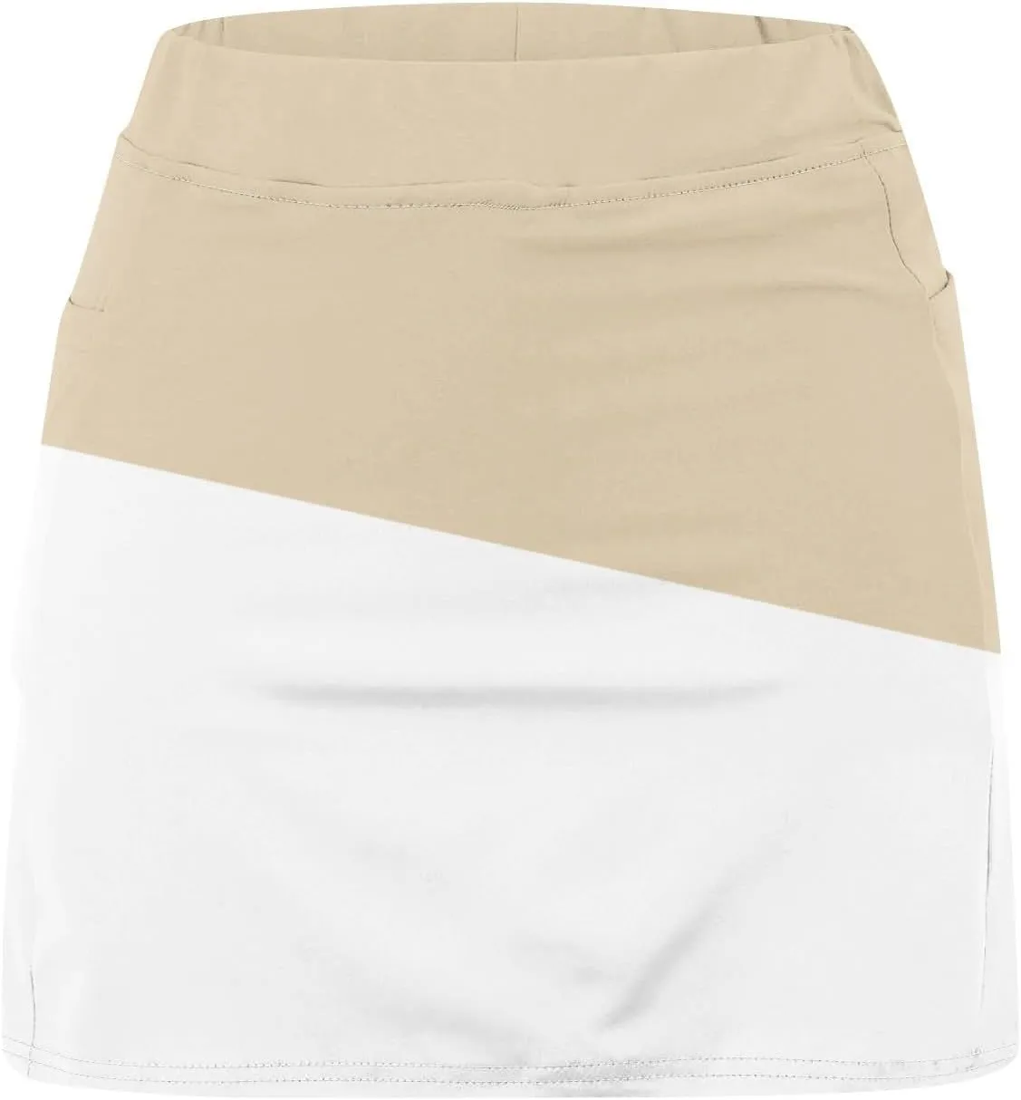 Women 2 Piece Skirts 2 in 1 Solid Flowy Basic Versatile Stretchy Casual Mini Skirts 2025, S-2XL