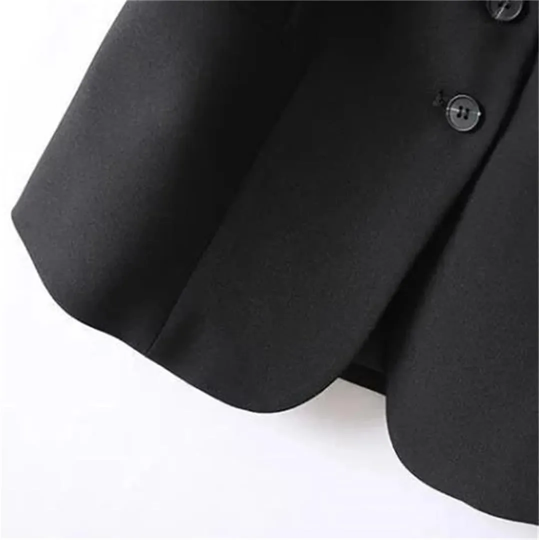 Women Crew Neck Short Suit Vest Solid Single Breasted Pocket Casual Sleeveless Waistcoat
