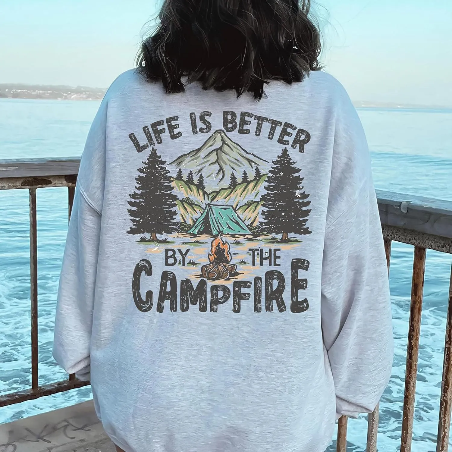 Women Graphic Oversized Hoodie Y2k Teen Girls Preppy Sweatshirt Long Sleeve Hooded Pullover Sweaters Aesthetic