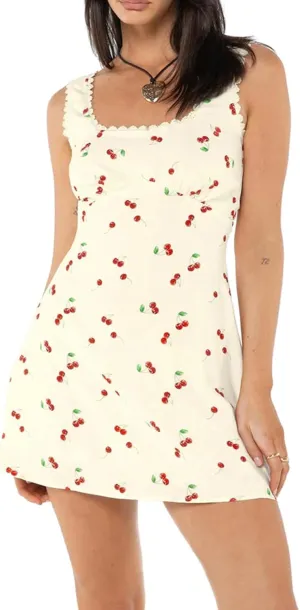 Women Y2k Lace Trim Mini Dress Sexy Sleeveless Backless Short Dresses Summer Floral Beach Sundress