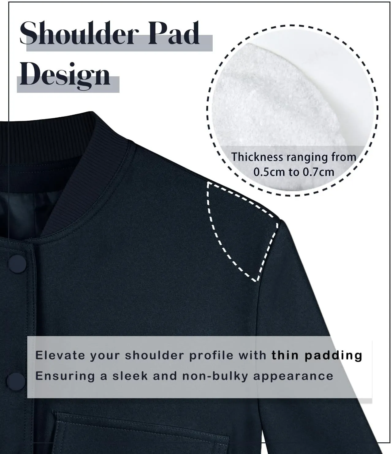 womens Cropped Bomber Jacket Button Down Varsity Jackets Shackets With Pockets