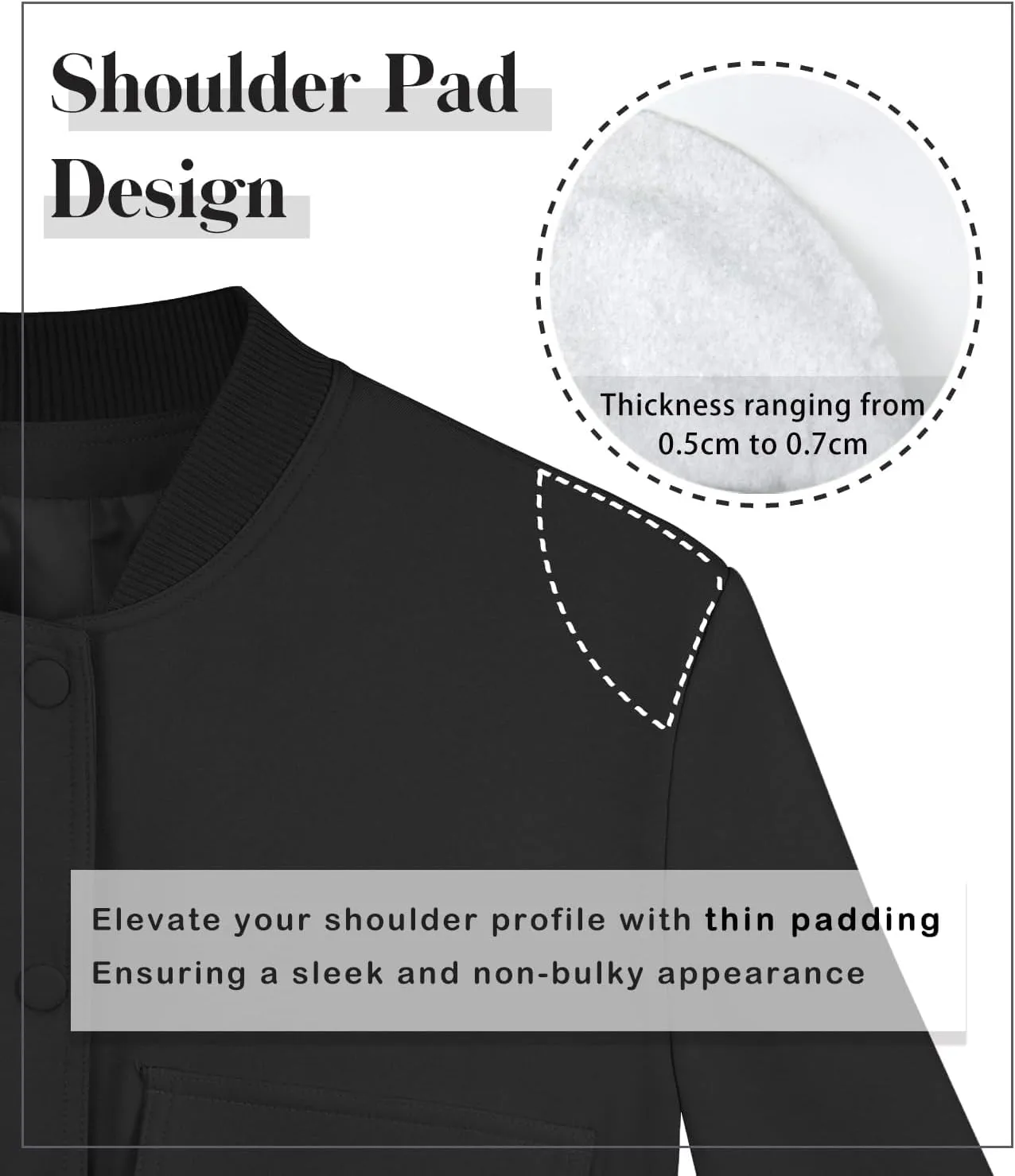 womens Cropped Bomber Jacket Button Down Varsity Jackets Shackets With Pockets