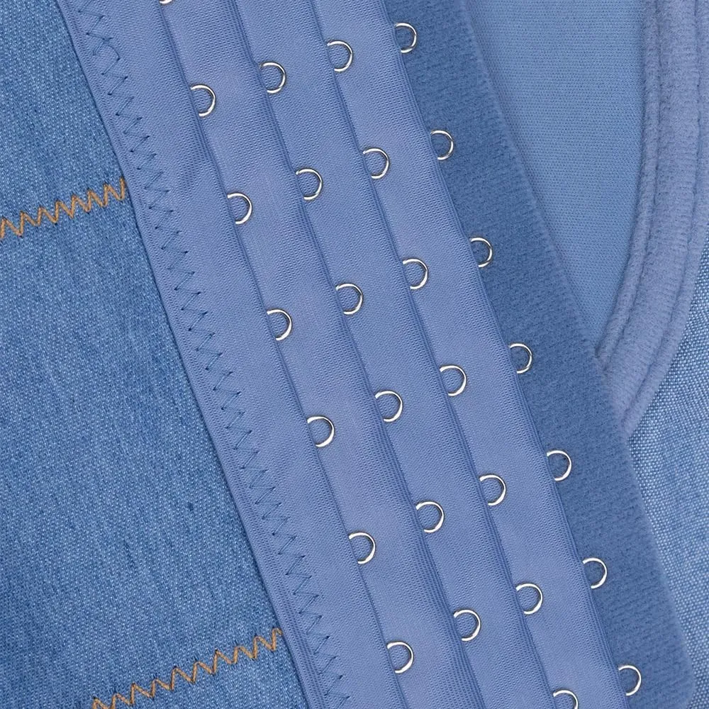 Women's Denim Camisoles Elastic Diamond Chain Herringbone Bra for Outerwear Vest Suspenders Inside