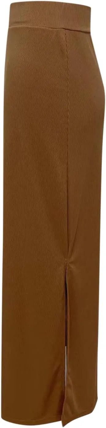 Women's High Waisted Stretch Wrap Hip Maxi Skirts Side Split Bodycon Pencil Skirt Versatile Casual Fashion Skirt