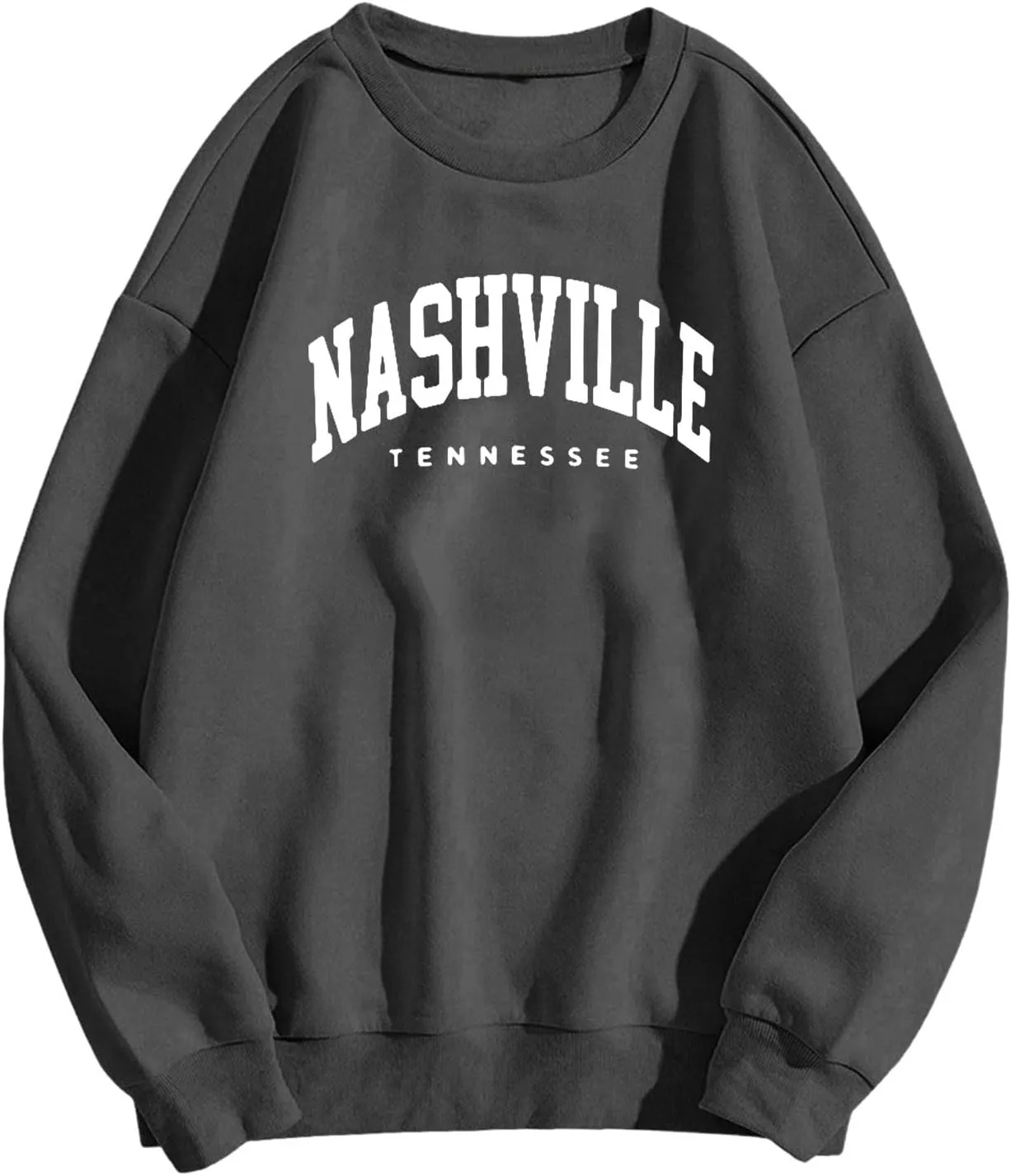 Women's Nashville Tennessee Country Sweatshirts Round Neck Workou Sports Sweaters Loose Fit Hoodies Essential Y2K