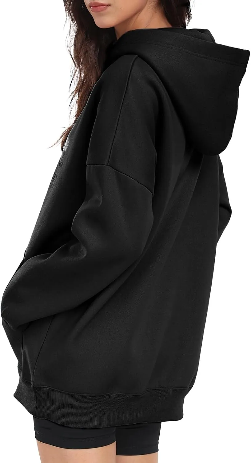 Womens Oversized Hoodies Fleece Sweatshirts Yes I'm Cold Me 24:7 Long Sleeve Sweaters Pullover Fall Clothes with Pocket
