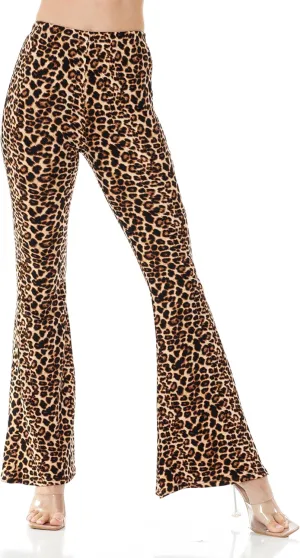 Women's Premium Flare Legging Yoga Pants Palazzo Pants Form Fitting Comfty High Waist Bell Bottom Pants