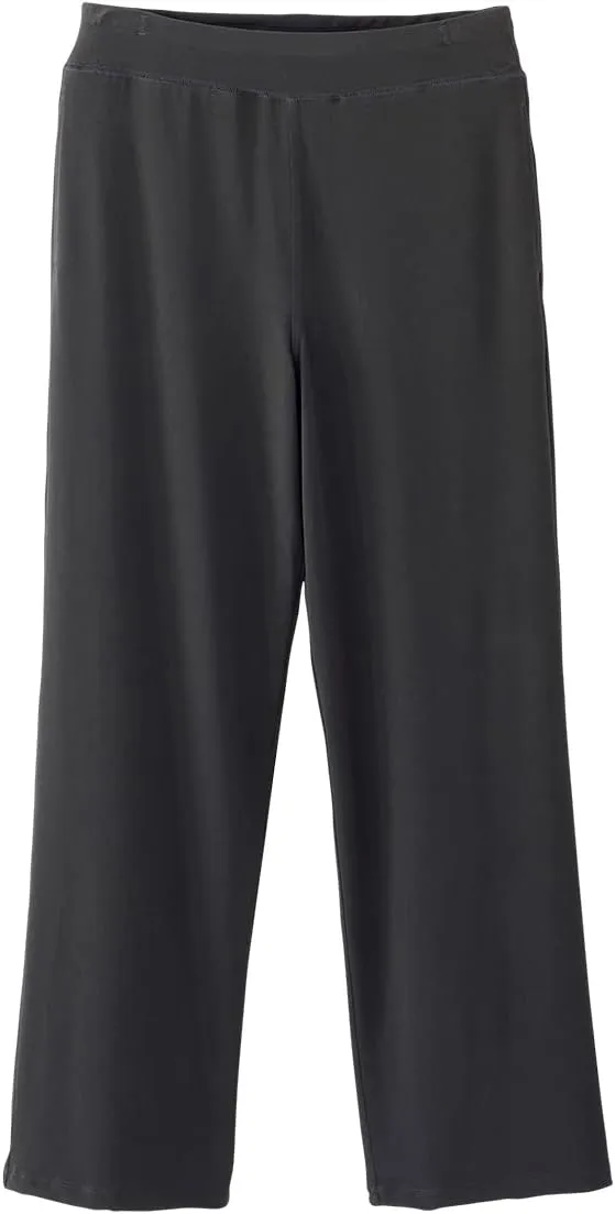 Womens Self Dressing Adaptive Wide Leg Pull-On Pants