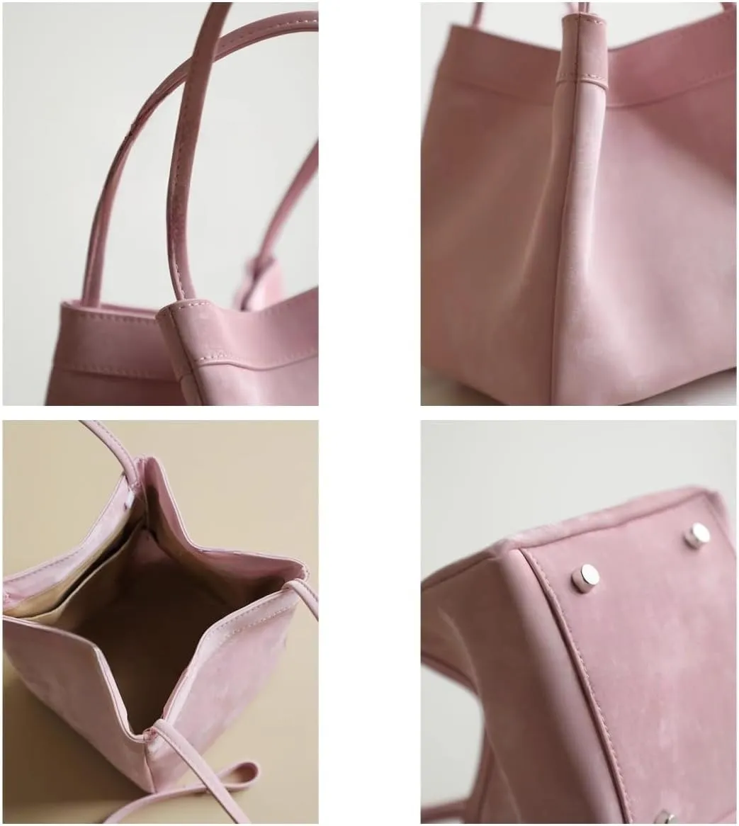 Women's Silk Bucket Box Bag Shoulder Crossbody Underarm Bag Versatile Handbag Hobo Chic Stylish Vintage Large Capacity