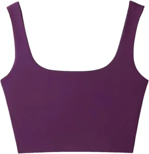 Women's Solid Casual Square Neck Multicolor Short Mini Sports Camisole