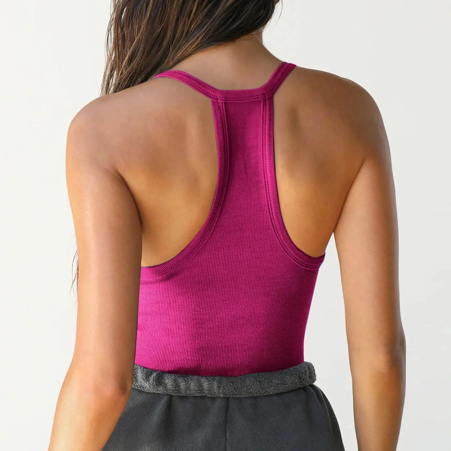 Women's Tank Tops Summer Spaghetti Strap Spring Shirts Deep V Neck Beach Vacation 2025 Casual Camisole