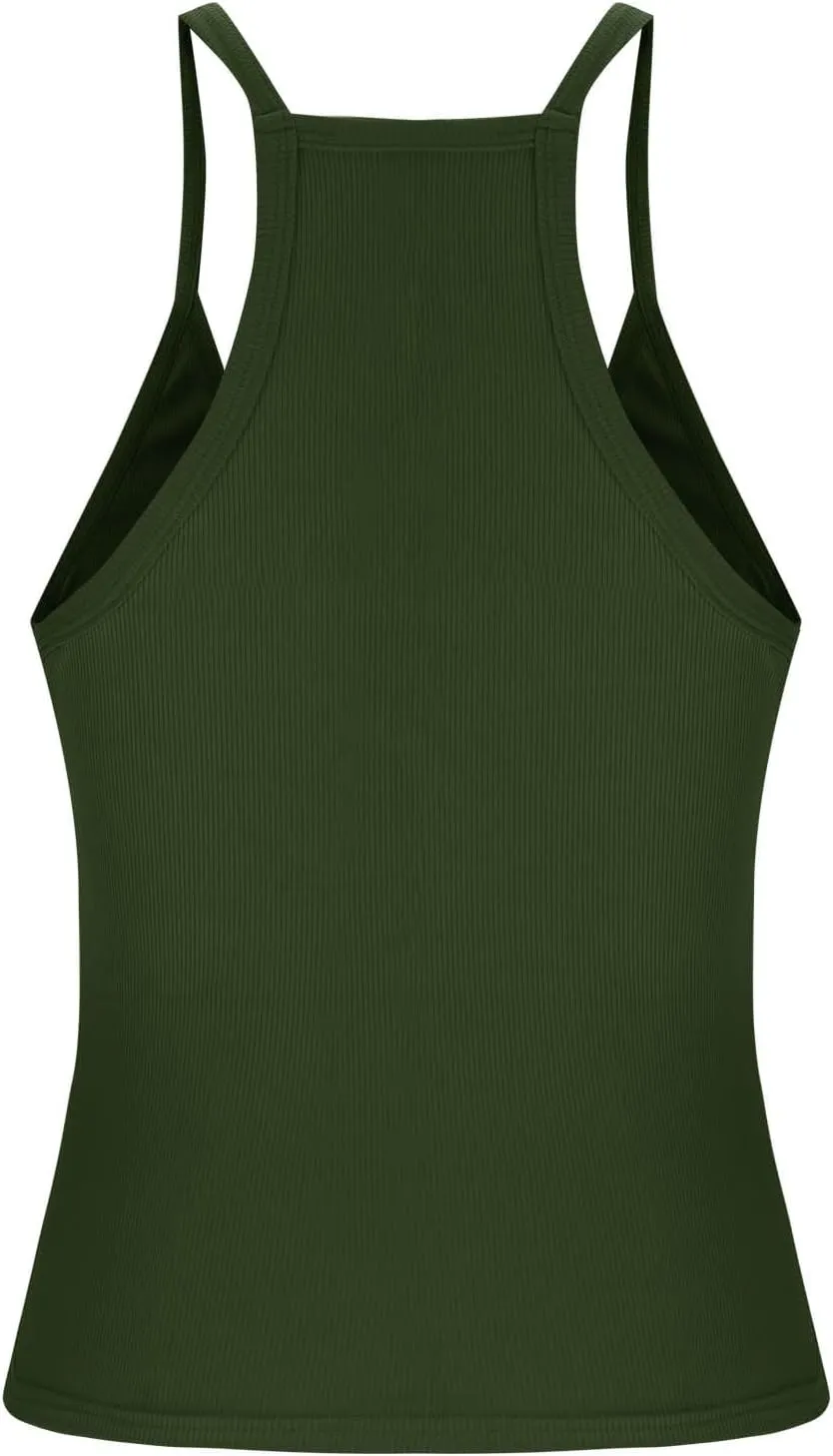 Women's Tank Tops Summer Spaghetti Strap Spring Shirts Deep V Neck Beach Vacation 2025 Casual Camisole