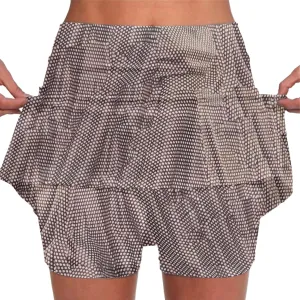 Women's Tennis Skorts Plus Size Polka Dot Printed Active Athletic Golf Skirts with Built in Shorts Workout 2 in 1 Activewear