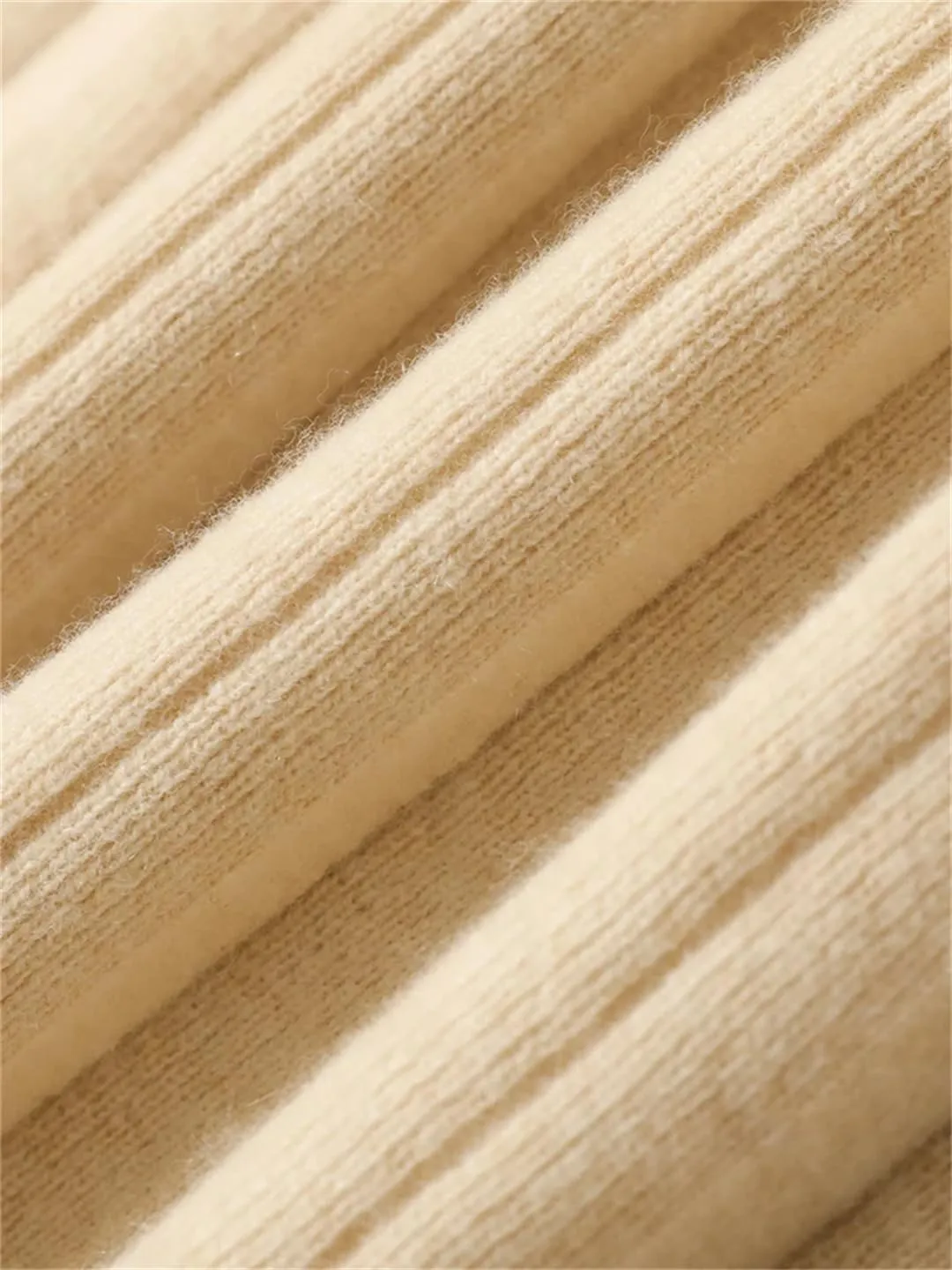 Women's Wool Knitted Skirt Office Pleated Stretch High Waist Solid Color Casual Midi Skirts