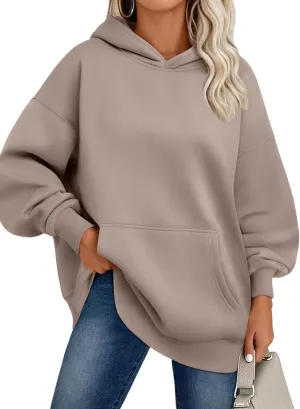 WYNNQUE Hoodies for Women Oversized Sweatshirts Fall Fashion Outfits 2025 Casual Sweaters Tops Fleece Workout Winter Clothes