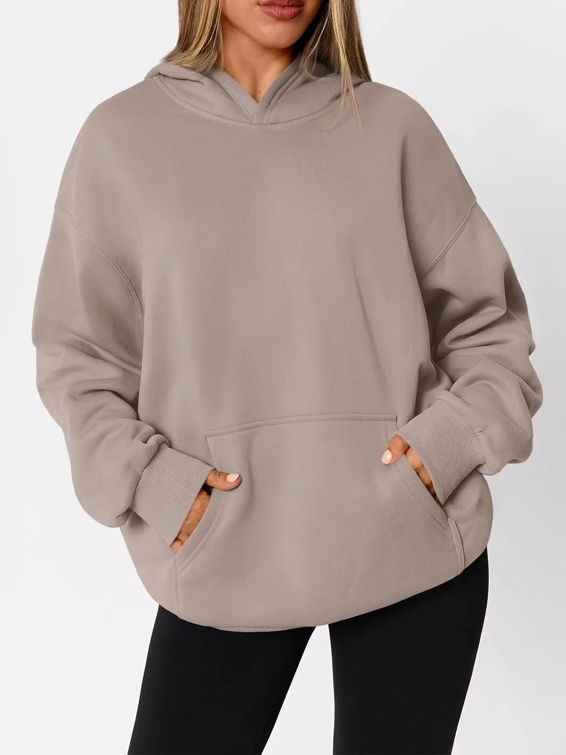 WYNNQUE Hoodies for Women Oversized Sweatshirts Fall Fashion Outfits 2025 Casual Sweaters Tops Fleece Workout Winter Clothes