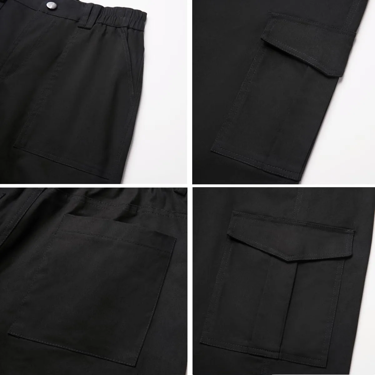 WZIKAI Cargo Pants for Women High Waisted Casual Pants Baggy Wide Leg Trousers Y2K Streetwear with 6 Pockets