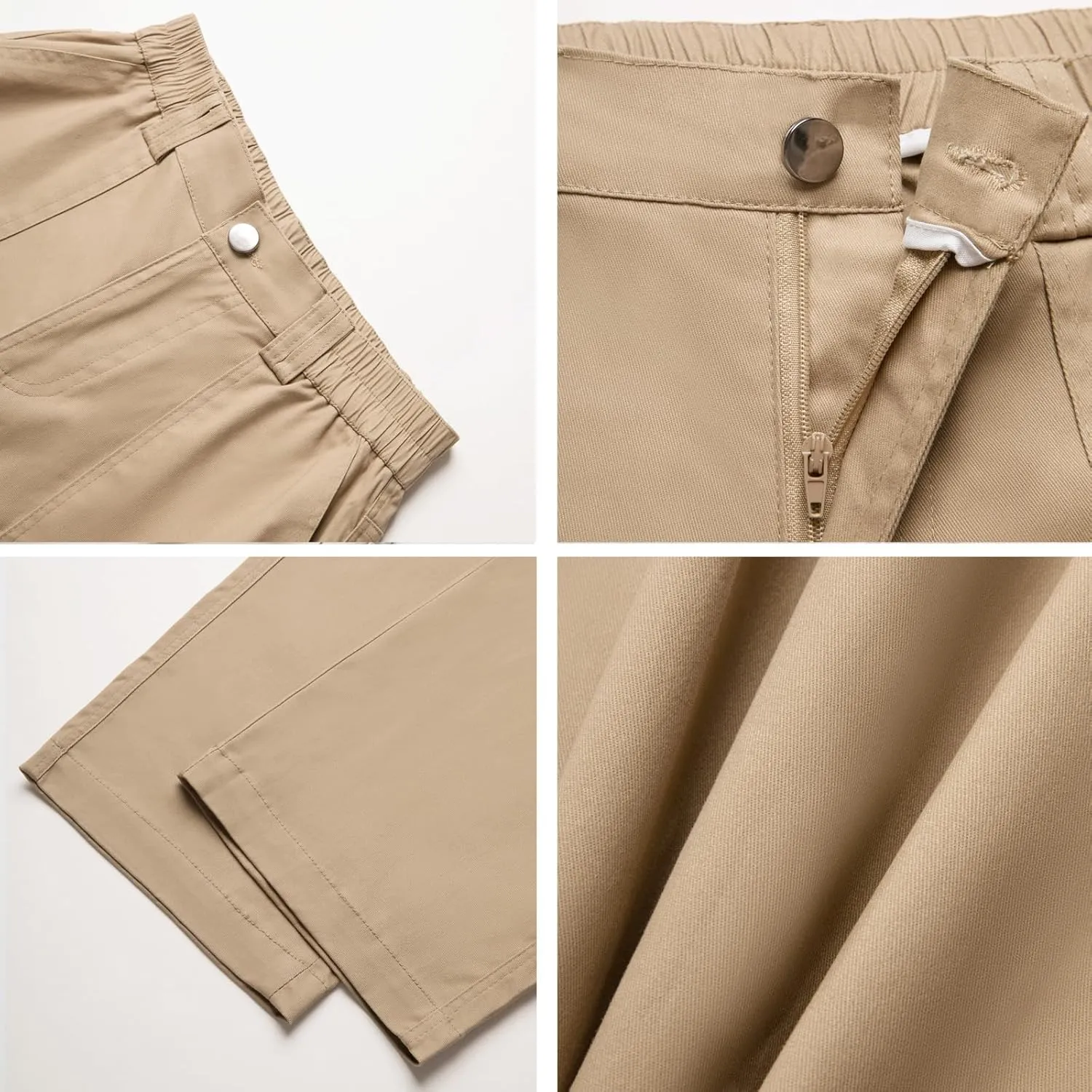 WZIKAI Cargo Pants for Women High Waisted Casual Pants Baggy Wide Leg Trousers Y2K Streetwear with 6 Pockets
