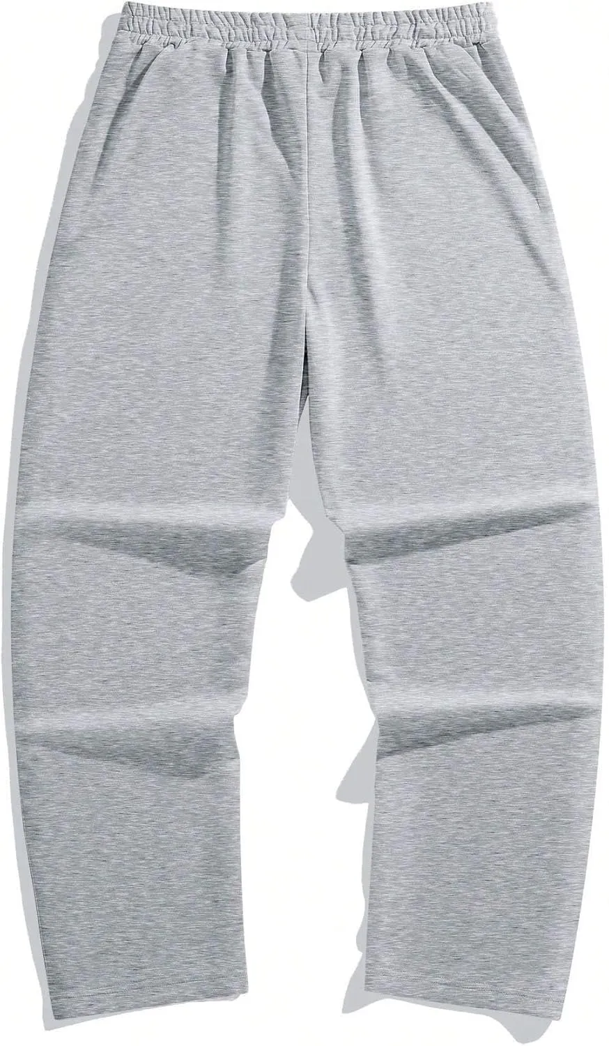 ZAFUL Mens Wide Leg Sweatpants Casual Straight Baggy Drawstring Open Bottom Loose Fit Workout Jogger Track Pants with Pockets